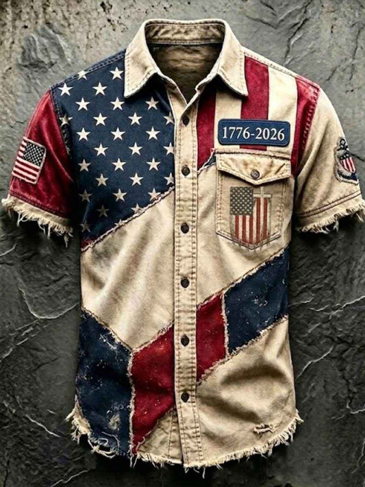 Men'S 250Th Anniversary National Print Shirt