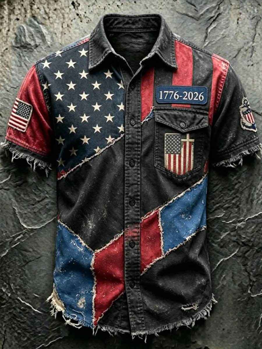 Men'S 250Th Anniversary National Print Shirt