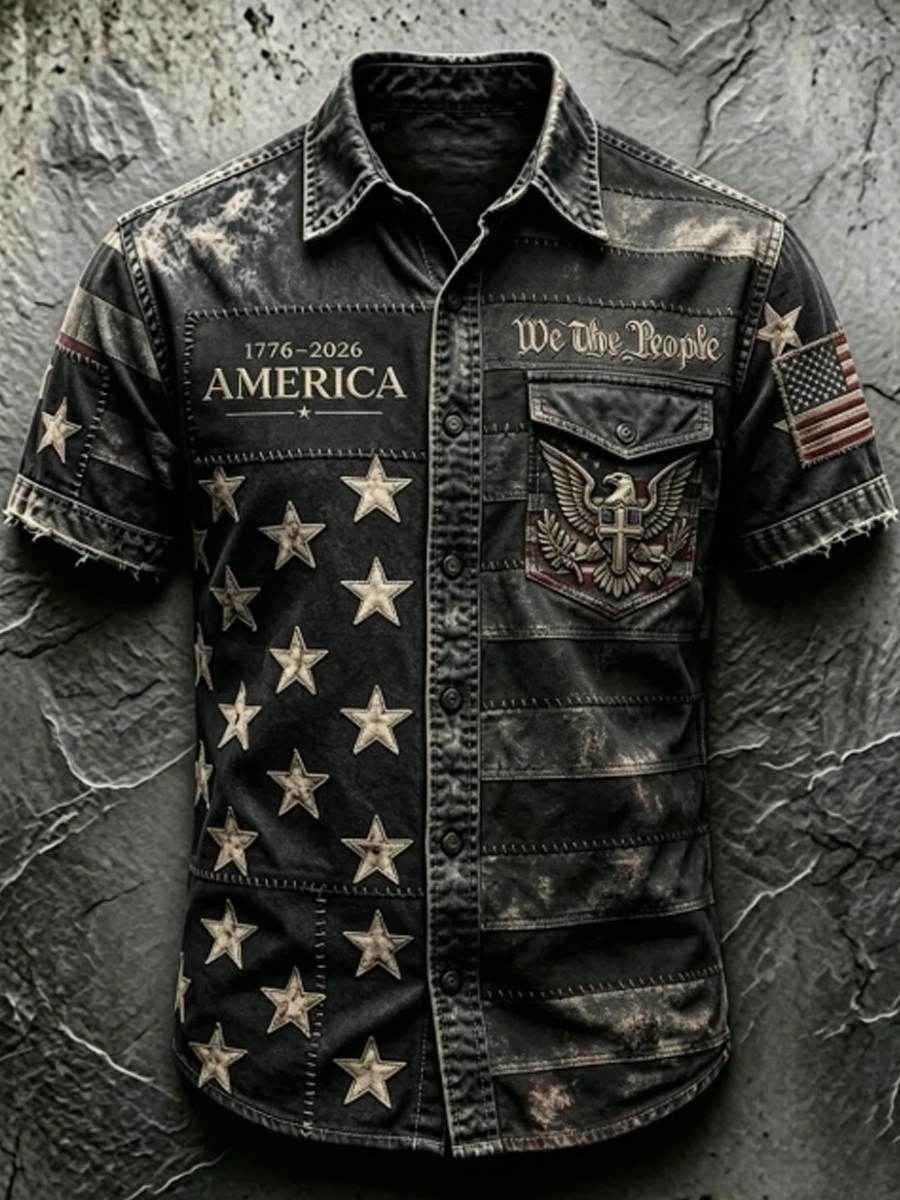 Men'S 250Th Anniversary National Faith Print Shirt