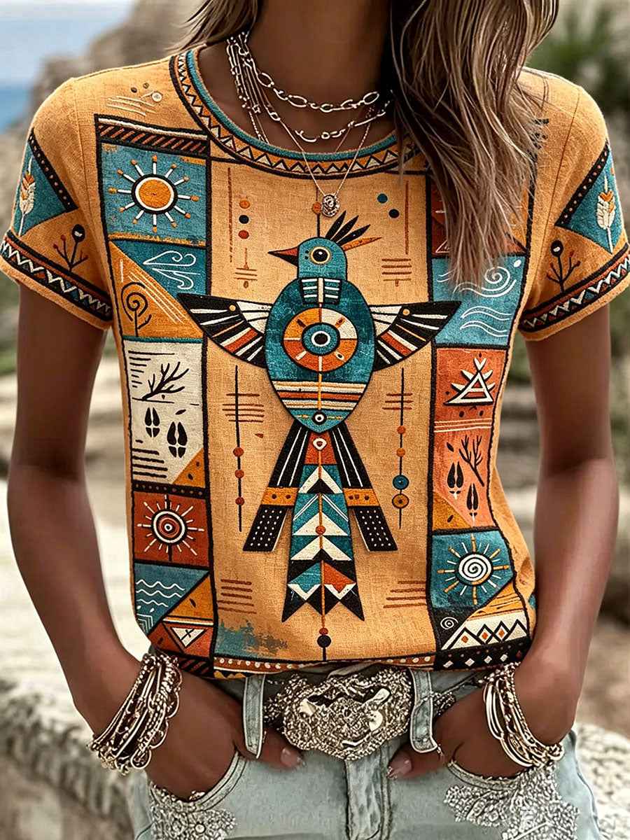 Women's Native Hummingbird Art T-Shirts