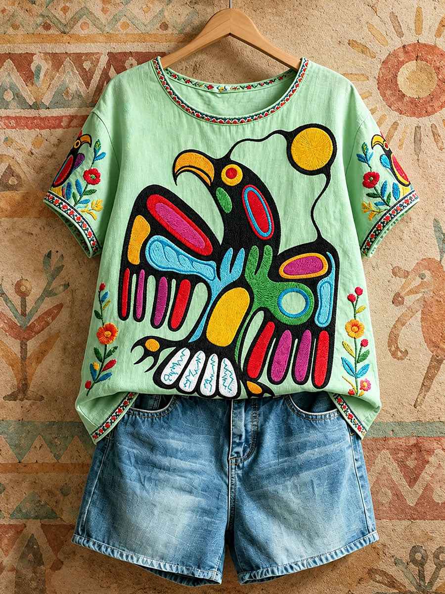 Women's Native Eagle Art Tops