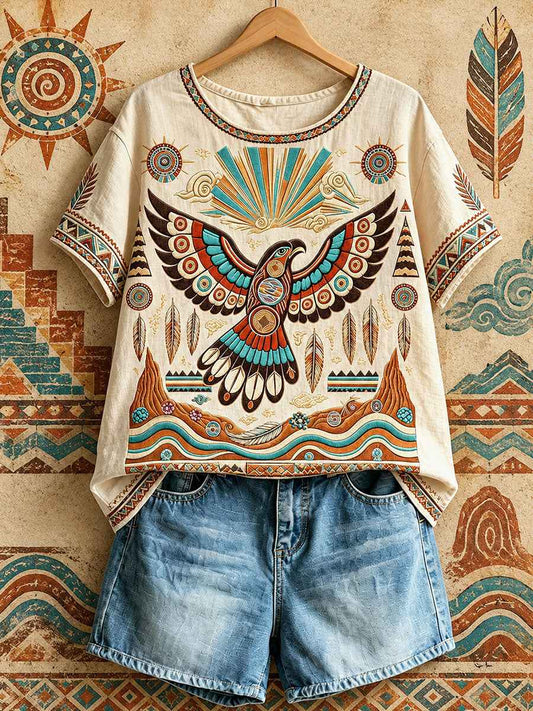 Women's Native Eagle Art Tops