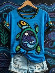Women's Native Sea Turtle Art T-Shirts