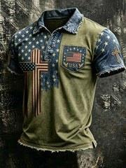 Men's 250Th Anniversary National Faith Print Shirt