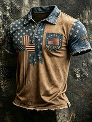 Men's 250Th Anniversary National Faith Print Shirt