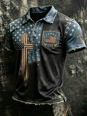 Men's 250Th Anniversary National Faith Print Shirt