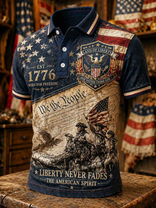 Men's Independence Day Print Polo