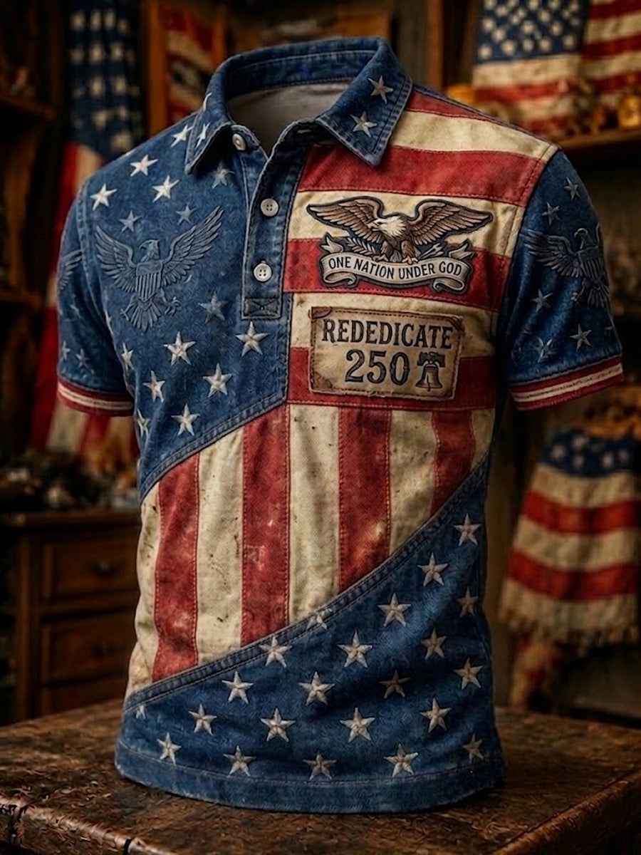 Men's Independence Day Print Polo