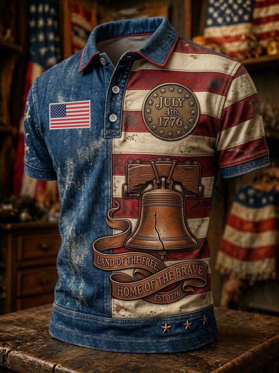 Men's Independence Day Print Polo