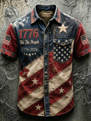 Men's 250Th Anniversary National Faith Print Shirt