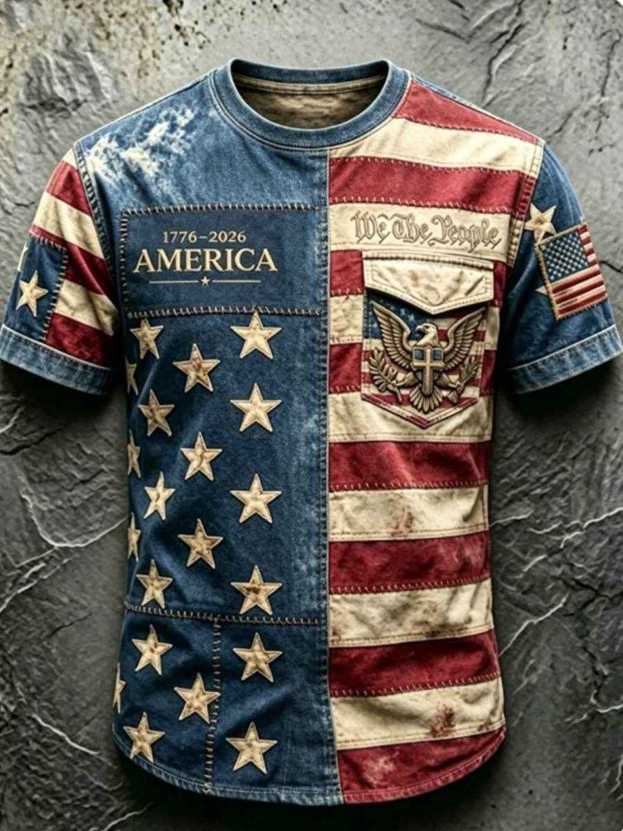 Men's 250Th Anniversary National Faith Print Tee