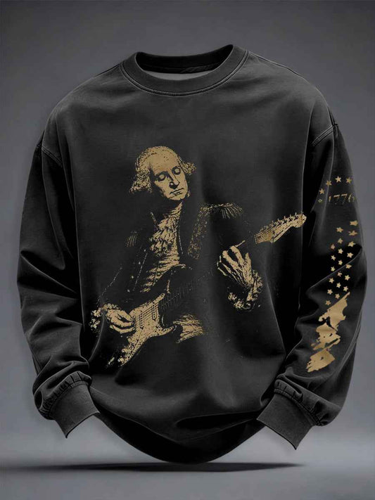 Men's Funny Founding Father Crew Neck Sweatshirt