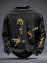 Men's Funny Founding Father Crew Neck Sweatshirt
