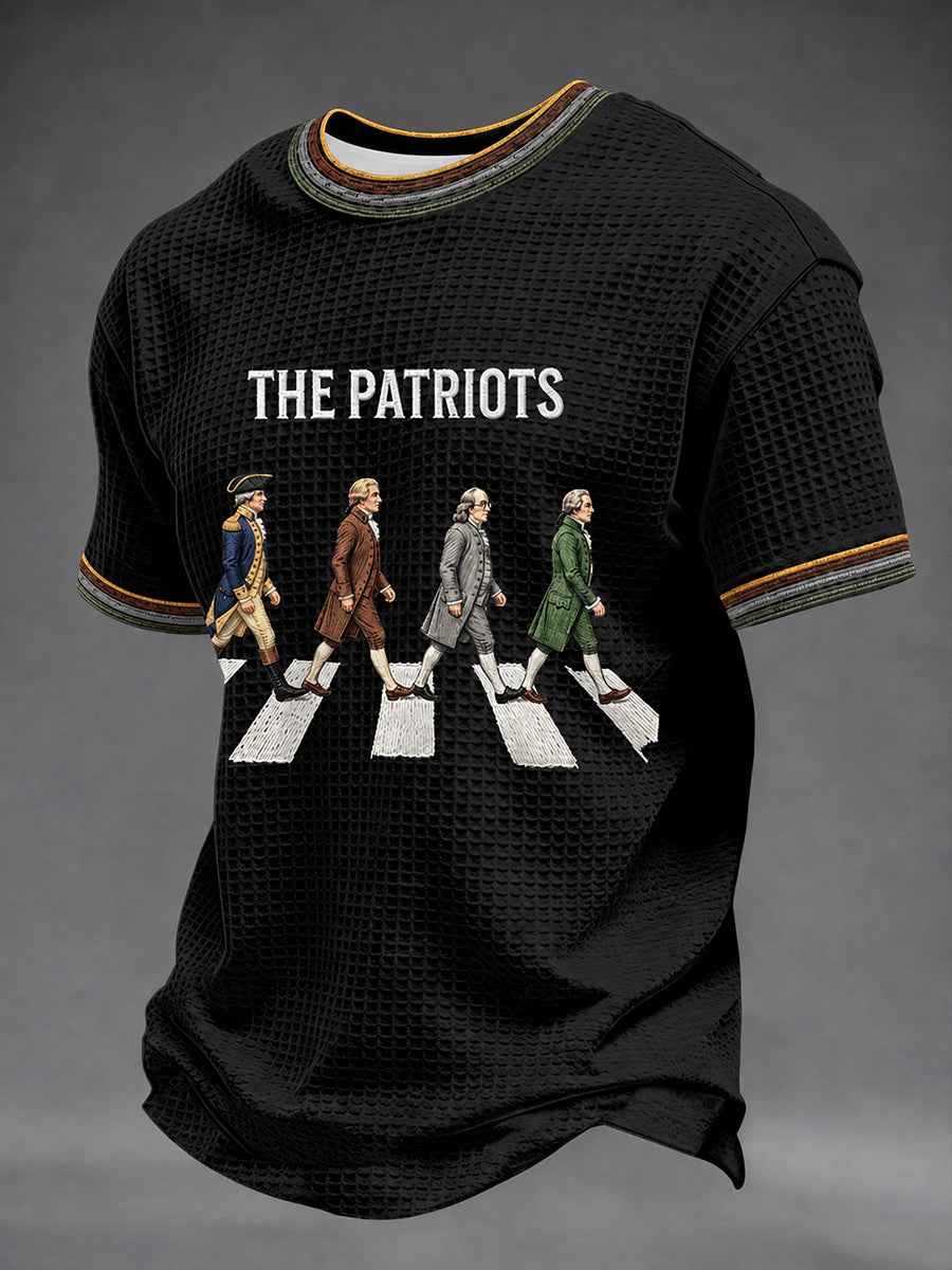 Men's Funny 4th of July Print T-shirt