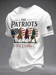 Men's Funny 4th of July Print T-shirt