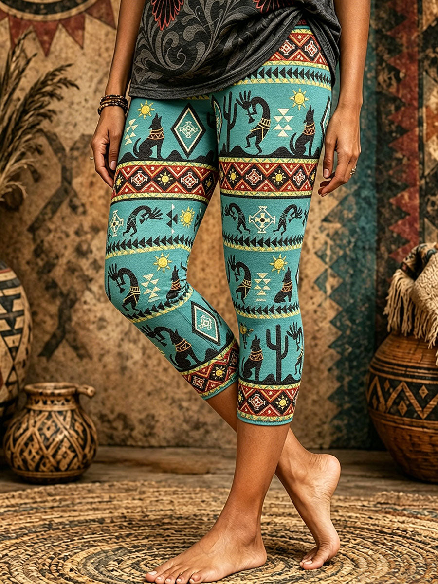 Women's Native Geometric Art Leggings gracestitchs