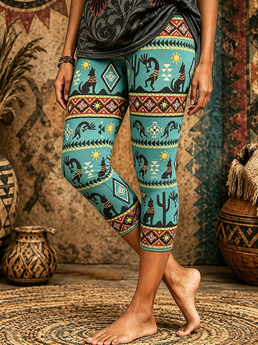 Women's Native Geometric Art Leggings gracestitchs