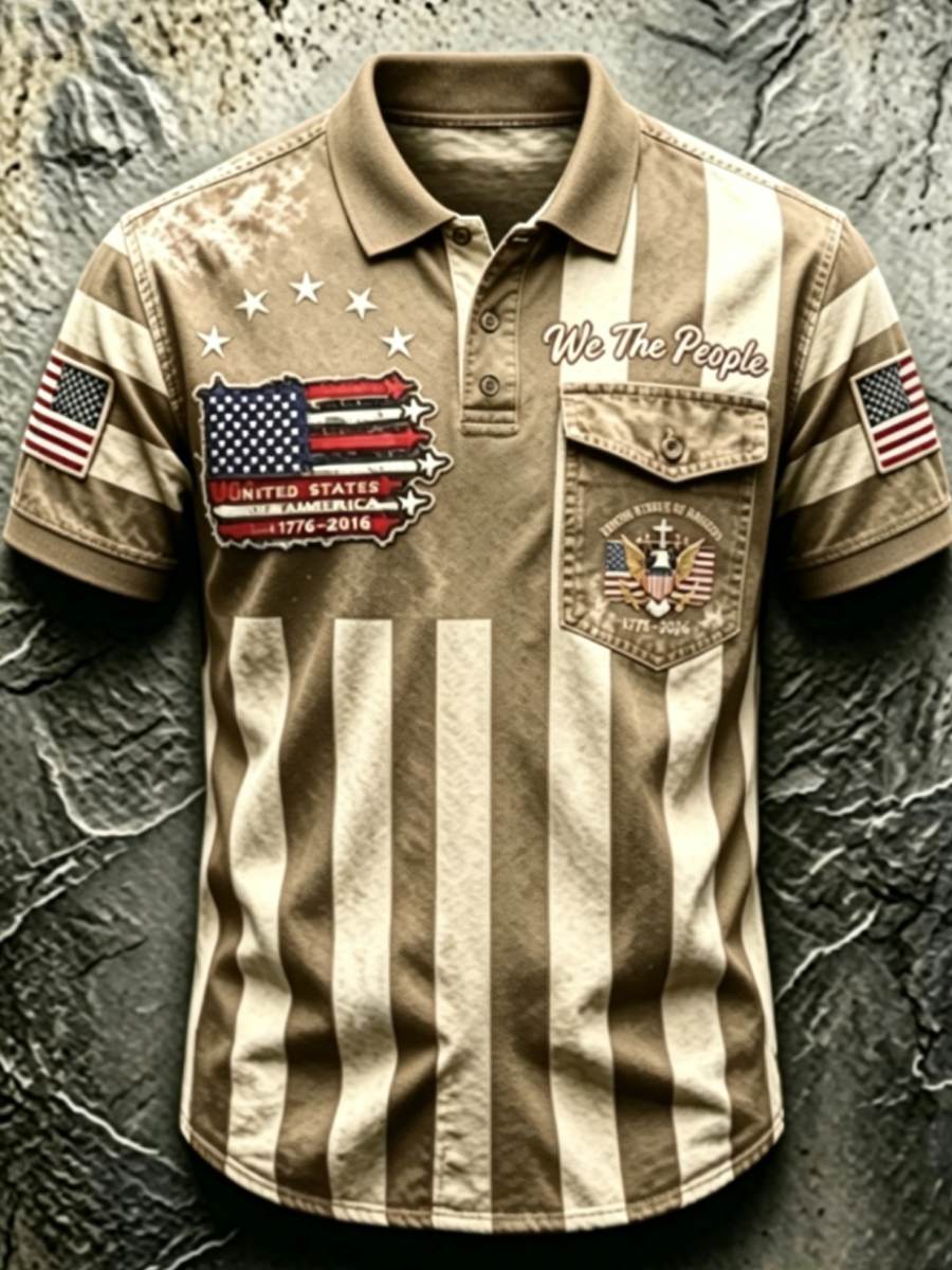 Men'S 250Th Anniversary National Faith Print Shirt gracestitchs