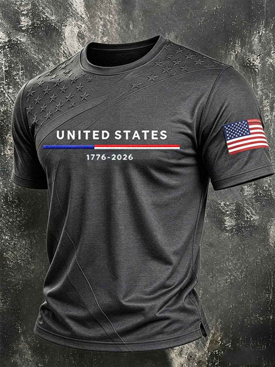 Men's United States 1776-2026 Short Sleeves T-shirt