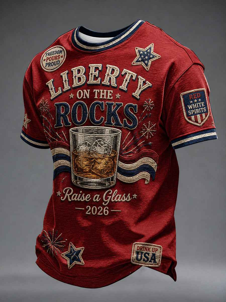 Men's Independence Day USA Drinking Party T-Shirt