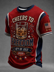 Men's Independence Day USA Drinking Party T-Shirt