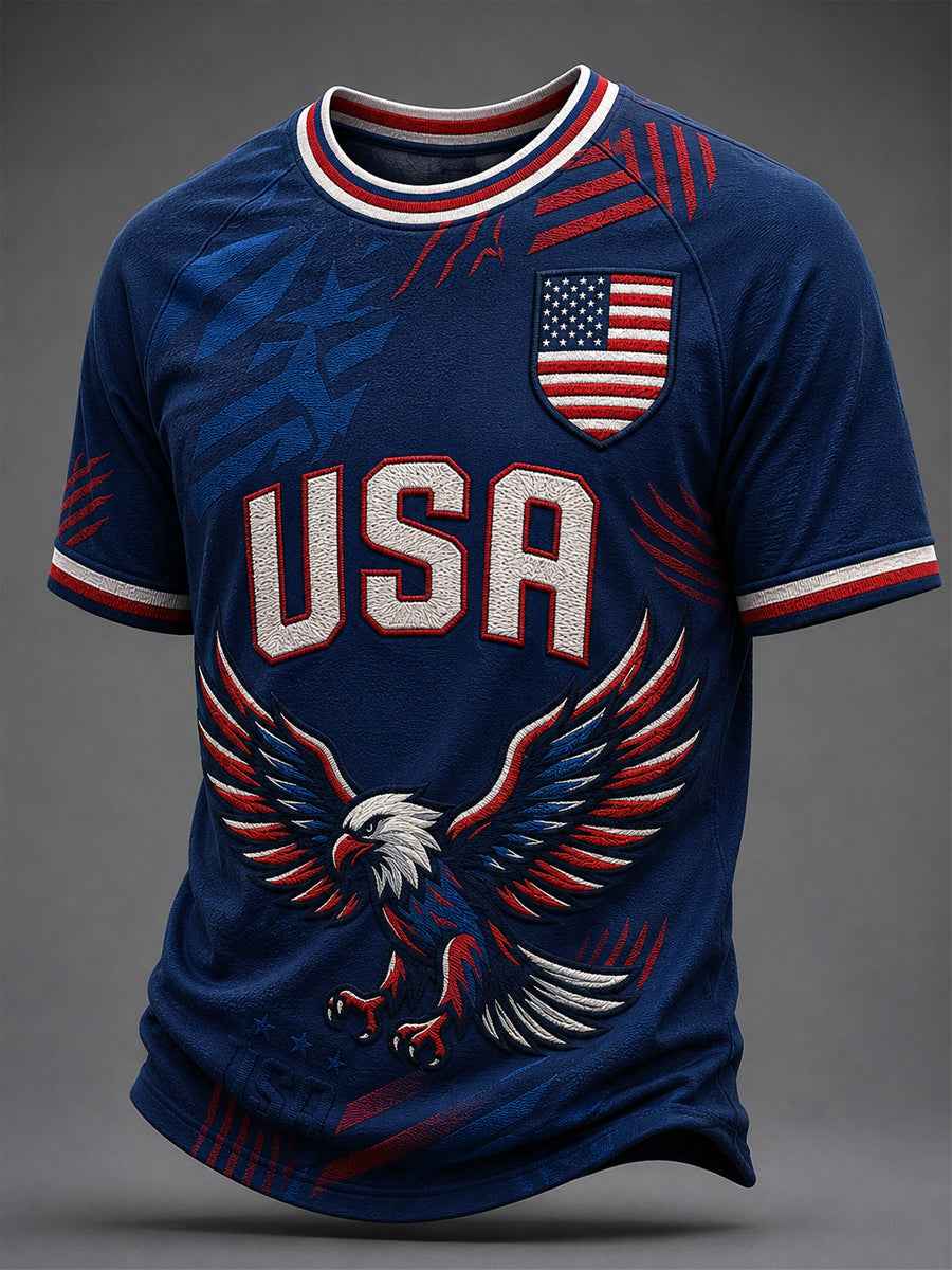 Men's Gift For Soccer Fans Print Casual Tee