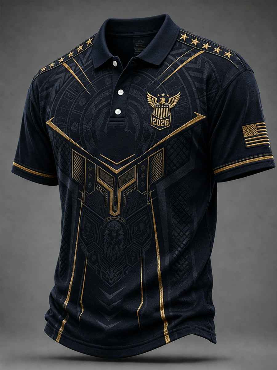 Men's Gift For Soccer Fans Print Casual Polo