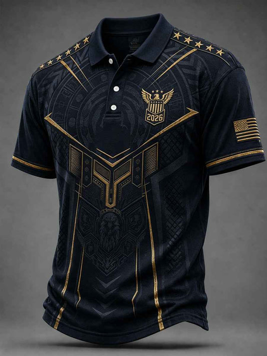 Men's Gift For Soccer Fans Print Casual Polo
