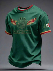 Men's Mexico Football Lover Printed T-shirt
