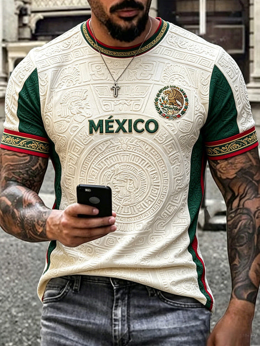 Men's Mexico Football Lover Printed T-shirt gracestitchs