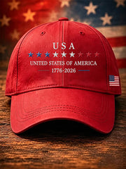 Unisex  Independence Day Graphic Patriotic Hat gracestitchs