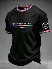 Men's United States 1776-2026 Short Sleeves T-shirt