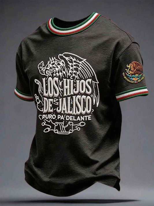 Men's Mexico Charro Pride Jalisco Printed T-shirt