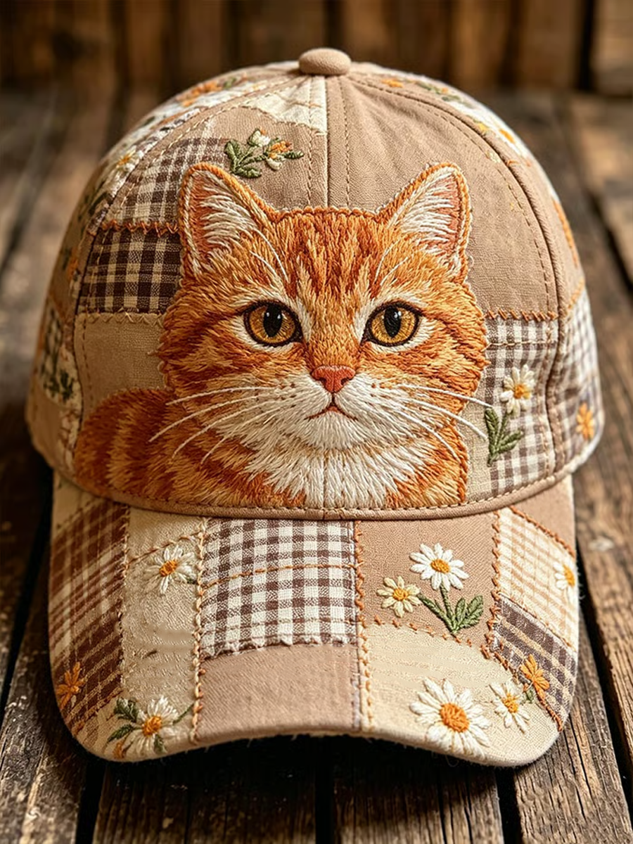 Unisex Cute Cat Print  Hat gracestitchs
