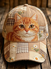 Unisex Cute Cat Print  Hat gracestitchs