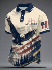 Men's USA 1776-2026 Printed Casual Top gracestitchs