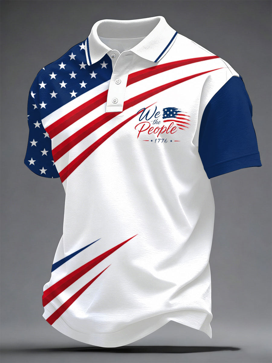 Men's USA 1776-2026 Printed Casual Top gracestitchs