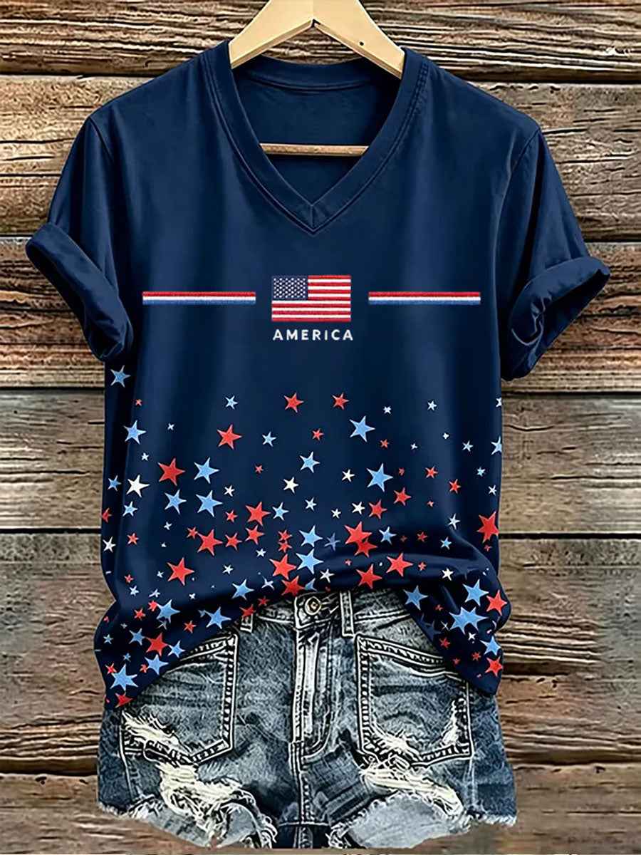 Women's Independence Day Short-sleeved T-shirt gracestitchs