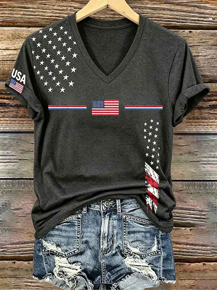 Women's Independence Day Short-sleeved T-shirt gracestitchs