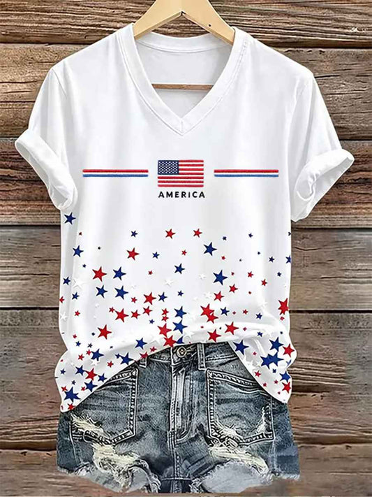 Women's Independence Day Short-sleeved T-shirt