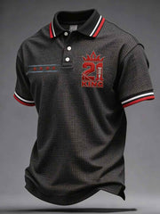 Men's Chicago King Basketball Lover Printed Casual Tops