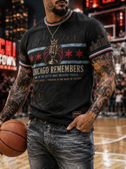 Men's Chicago King Basketball Lover Printed T-shirt