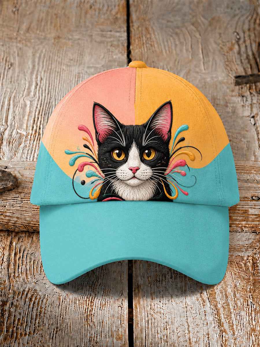 Unisex Artistic Cat Hat