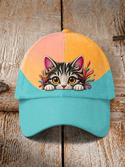 Unisex Artistic Cat Hat