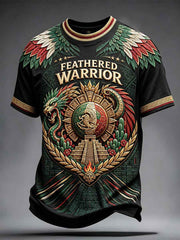 Men's Mexico Football Lover Art Printed T-shirt