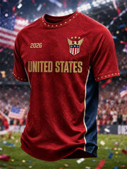 Men's Gift For Soccer Fans Print Casual Tee