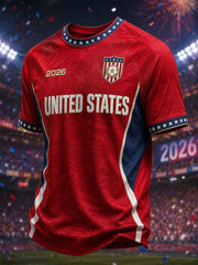 Men's Gift For Soccer Fans Print Casual Tee