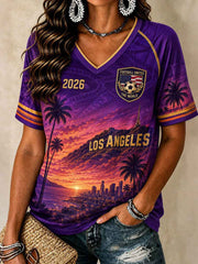 Women's American Football 2026 V-Neck T-Shirts