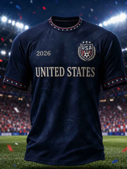 Men's Gift For Soccer Fans Print Casual Short Sleeve T-shirt