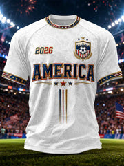 Men's Gift For Soccer Fans Print Casual Tee